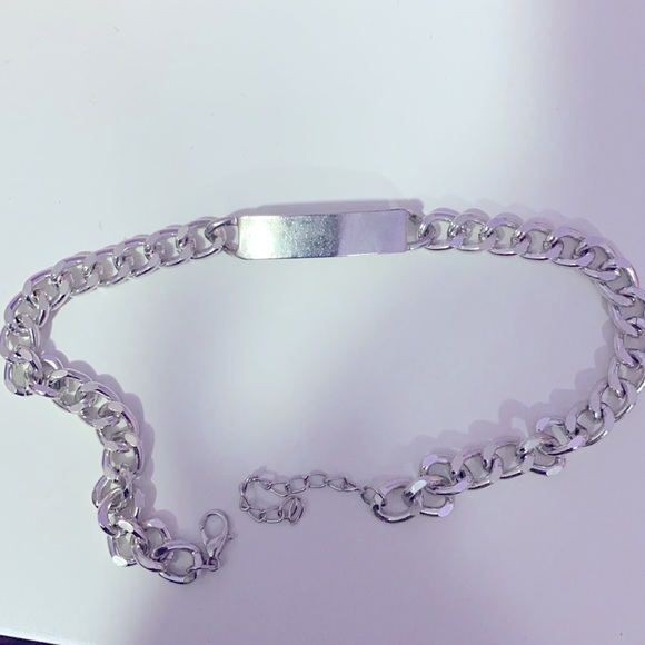 ☆Silver chain with plaque - Picture 2 of 2